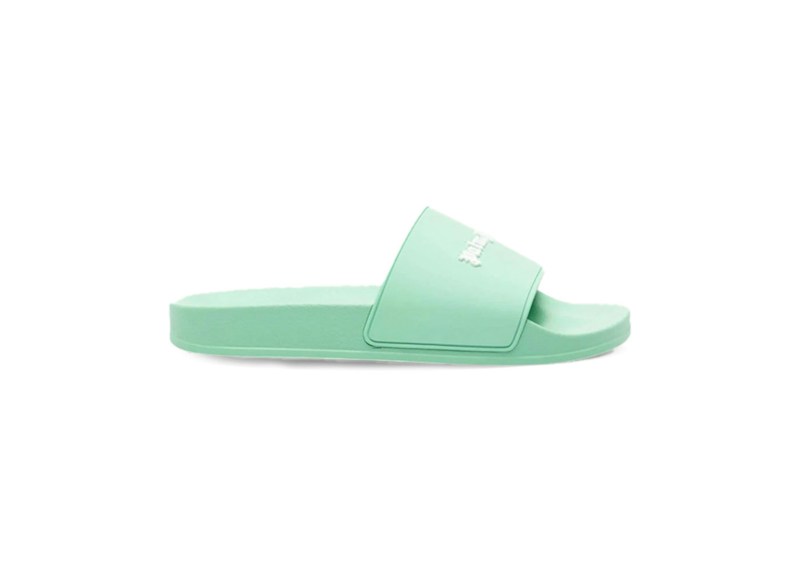 Palm Angels Essential Logo Slides Light Groen