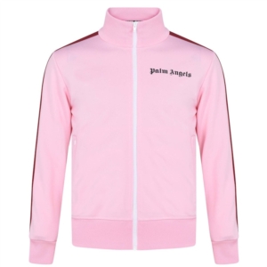 Palm Angels Funnel Zip Track Jacket Roze