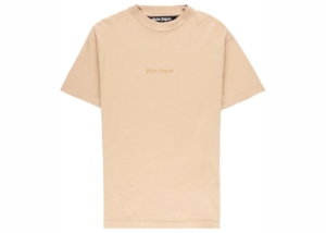 Palm Angels Gd Reverse Logo Tee Beige