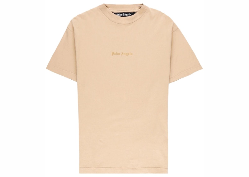 Palm Angels Gd Reverse Logo Tee Beige