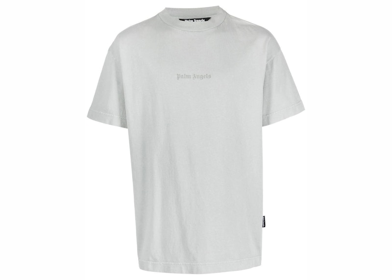 Palm Angels Gd Reverse Logo Tee Light Grijs