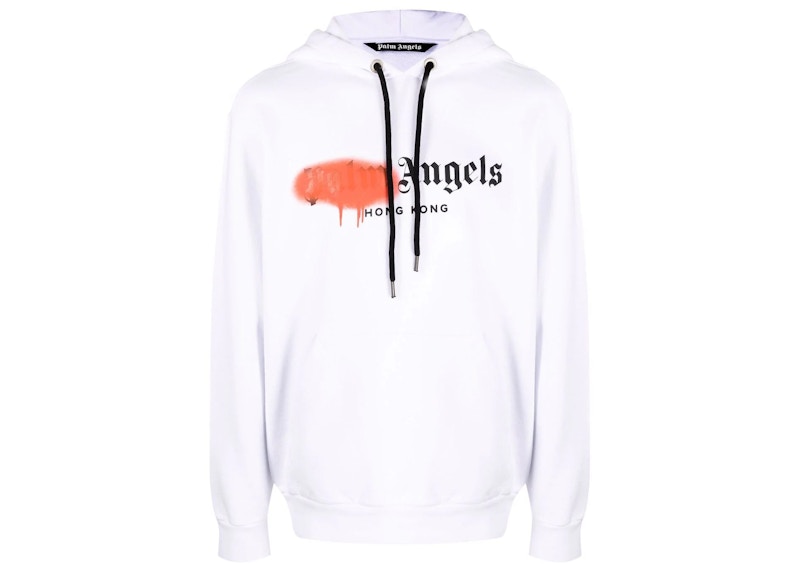 Palm Angels Hong Kong Sprayed Logo Sweatshirt Wit