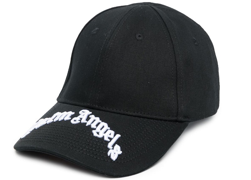 Palm Angels Logo-Embroidered Baseball Cap Zwart