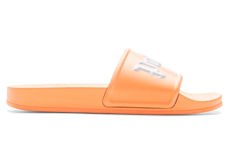 Palm Angels Logo Pool Slides Oranje