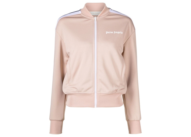 Palm Angels Logo Print Bomber Jacket Roze