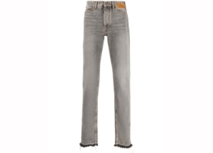 Palm Angels Mid Rise Slim Fit Jeans Grijs