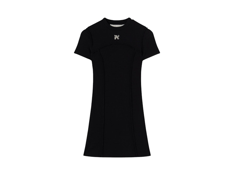 Palm Angels Monogram Mini Dress Zwart
