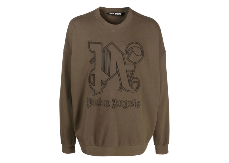 Palm Angels Monogram Statement Crewneck Bruin