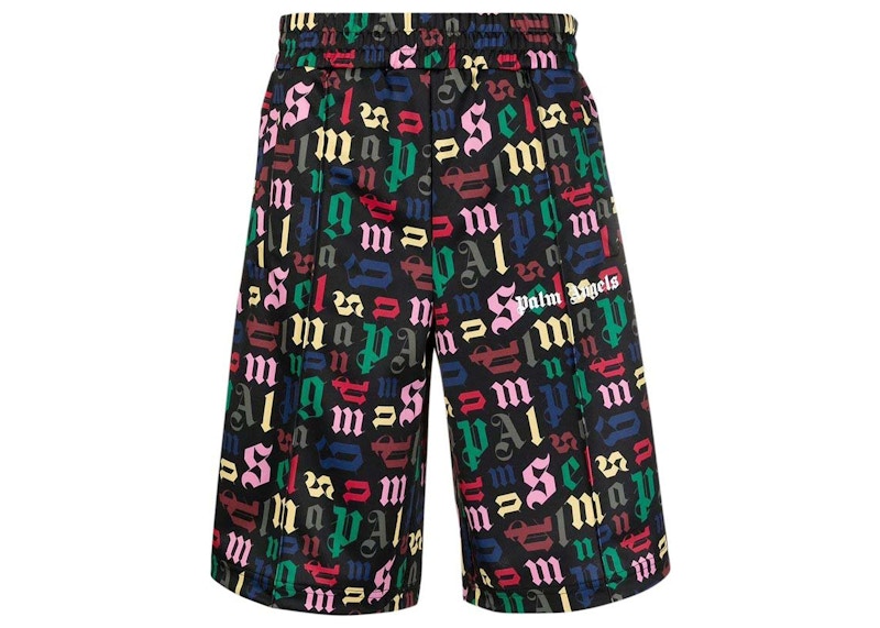 Palm Angels Monogram Track Shorts /Multi Multicolor