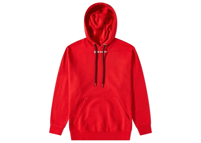 Palm Angels Oversized Logo Popover Sweatshirt Rood