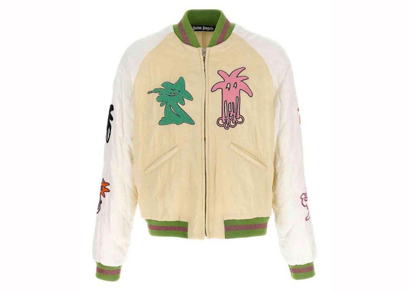 Palm Angels Palmity Quilted Bomber Jacket Multicolor