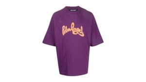 Palm Angels Seasonal Logo Raglan Over Tee Paars