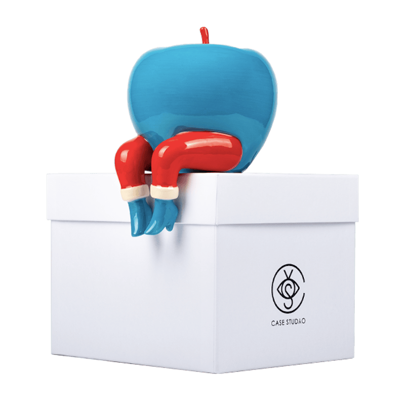 Parra An Apple On The Edge Ceramic Figure Multi