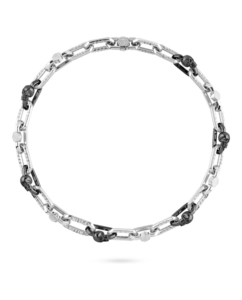 Philipp Plein Plein Edge Cable Chain Necklace Two Tone