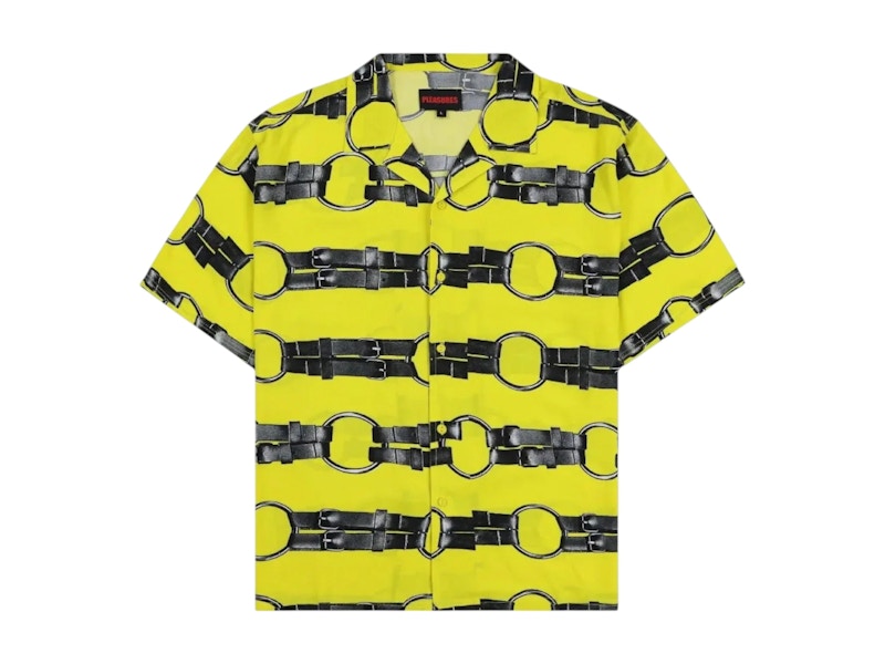 Pleasures Straps Button Down Shirt Geel