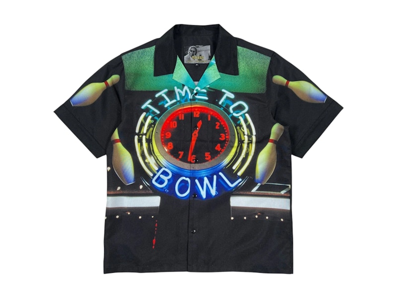 Pleasures Time Bowling Button Up Shirt Zwart
