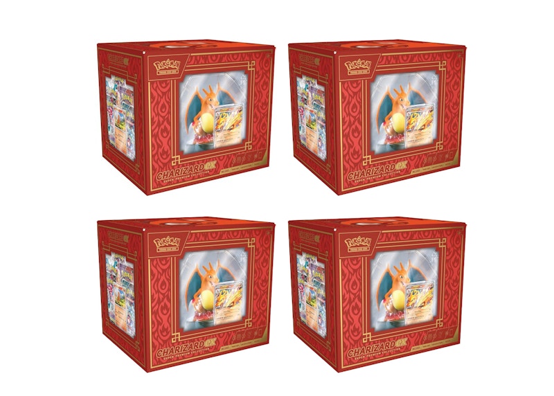 Pokémon Charizard EX Super Premium Collection Box 4x Lot