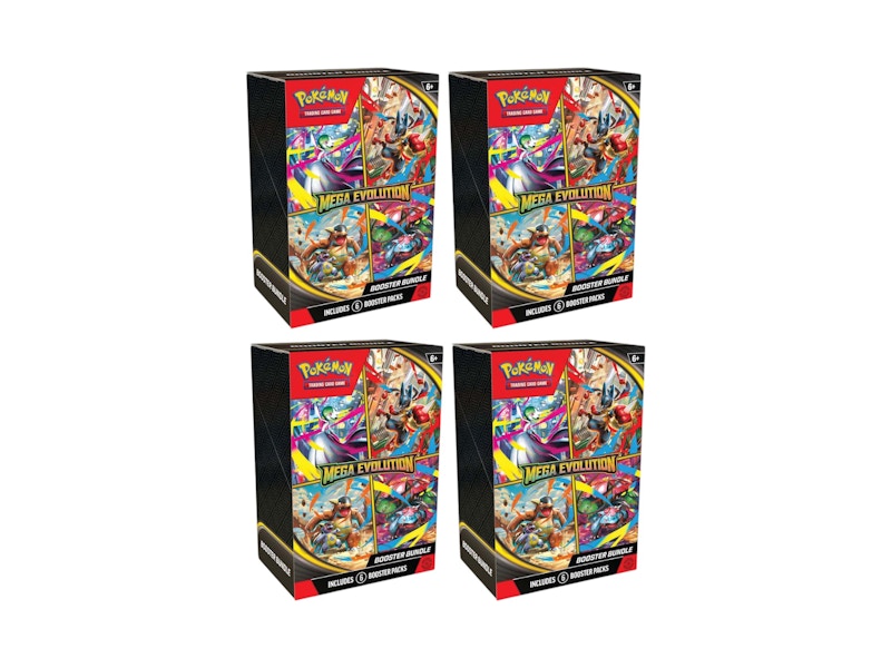 Pokémon Mega Evolution Base Set Booster Bundle 4x Lot