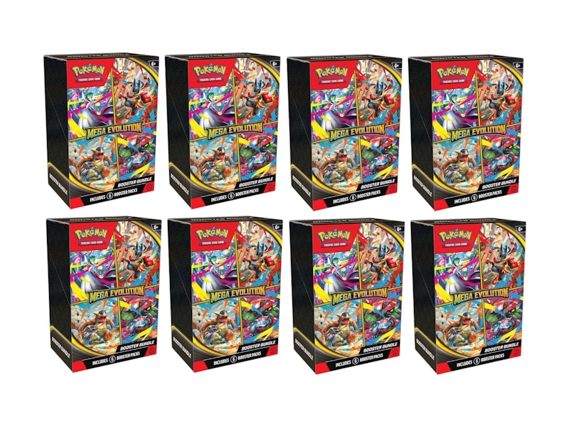 Pokémon Mega Evolution Base Set Booster Bundle 8x Lot
