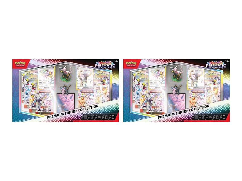 Pokémon Scarlet & Violet Prismatic Evolution Premium Figure Collection Box 2x Lot