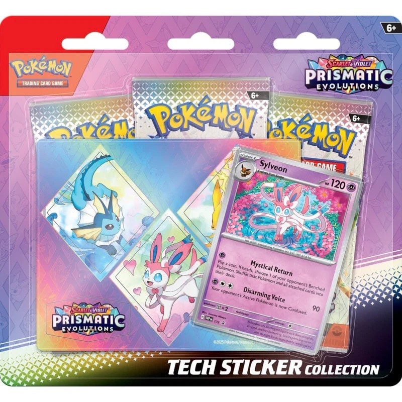 Pokèmon Scarlet & Violet Prismatic Evolutions Sylveon Tech Sticker Collection