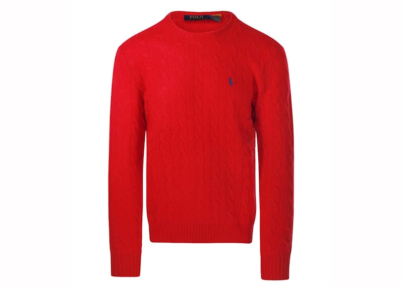 Polo Ralph Lauren Classic Wool Pullover Park Ave Rood