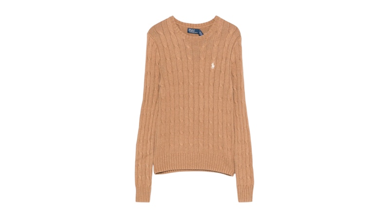 Polo Ralph Lauren Logo Pullover Collection Melange Camel