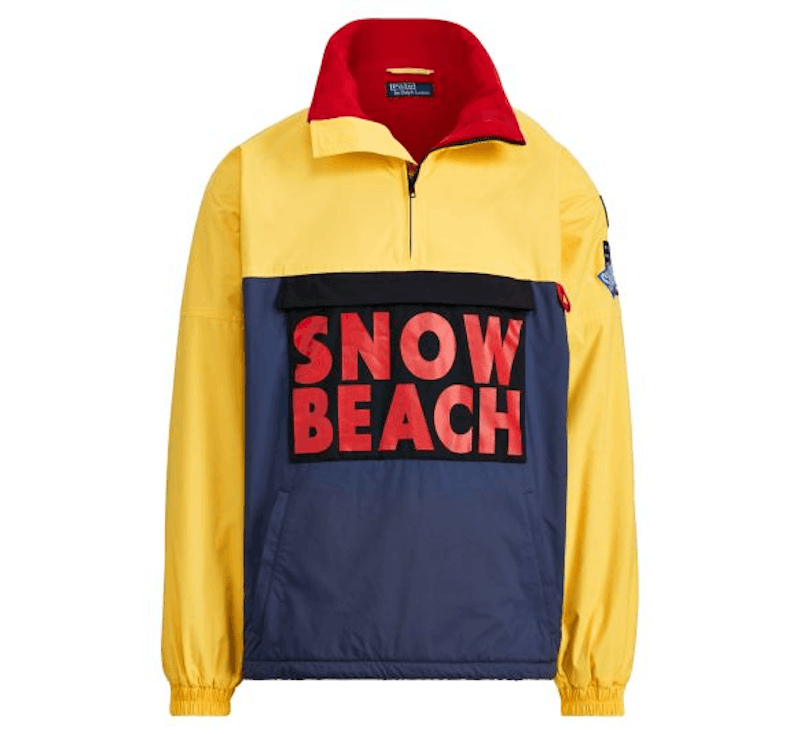 Polo Ralph Lauren Snow Beach Pullover Deep Water/Chrome Geel