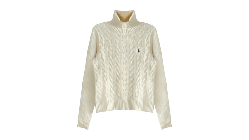 Polo Ralph Lauren Women’s Wool Cashmere L/S Pullover Authentic Creme