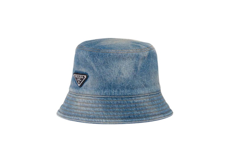 Prada Bucket Hat Light Blauw