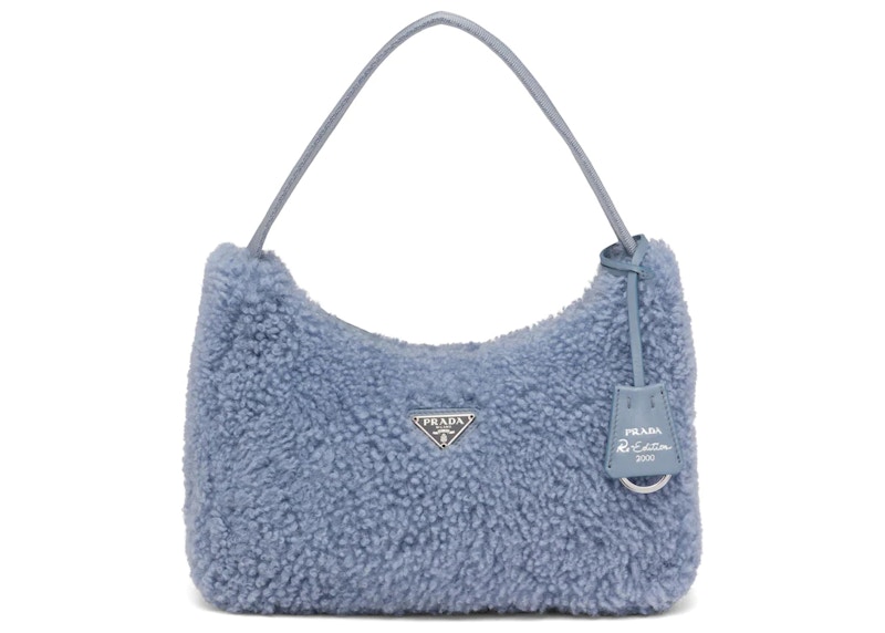 Prada Re-Edition 2000 Mini Bag Periwinkle Blauw