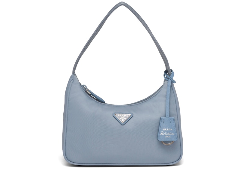 Prada Re-Edition 2000 Nylon Bag Mini Astral Blauw