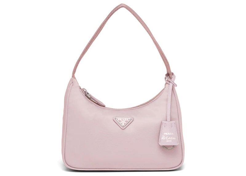 Prada Re-Edition 2000 Re-Nylon Mini Bag Alabaster Roze
