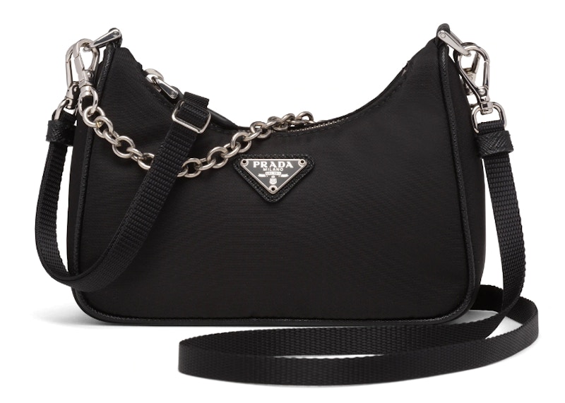 Prada Re-Edition Shoulder Bag Mini Nylon Zwart