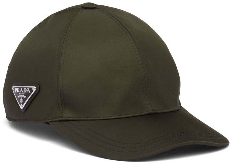 Prada Re-Nylon Baseball Cap Groen