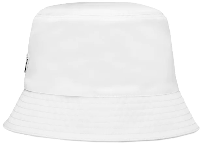 Prada Re-Nylon Bucket Hat Wit