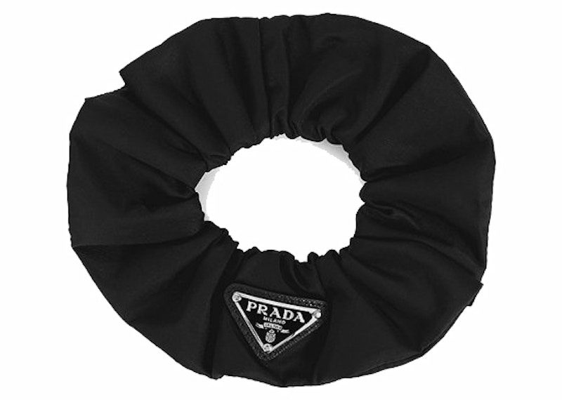 Prada Re-Nylon Scrunchie Zwart