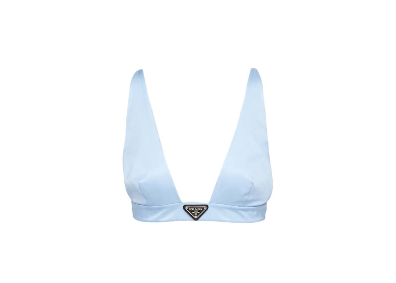 Prada Re-Nylon Top Celeste Blauw