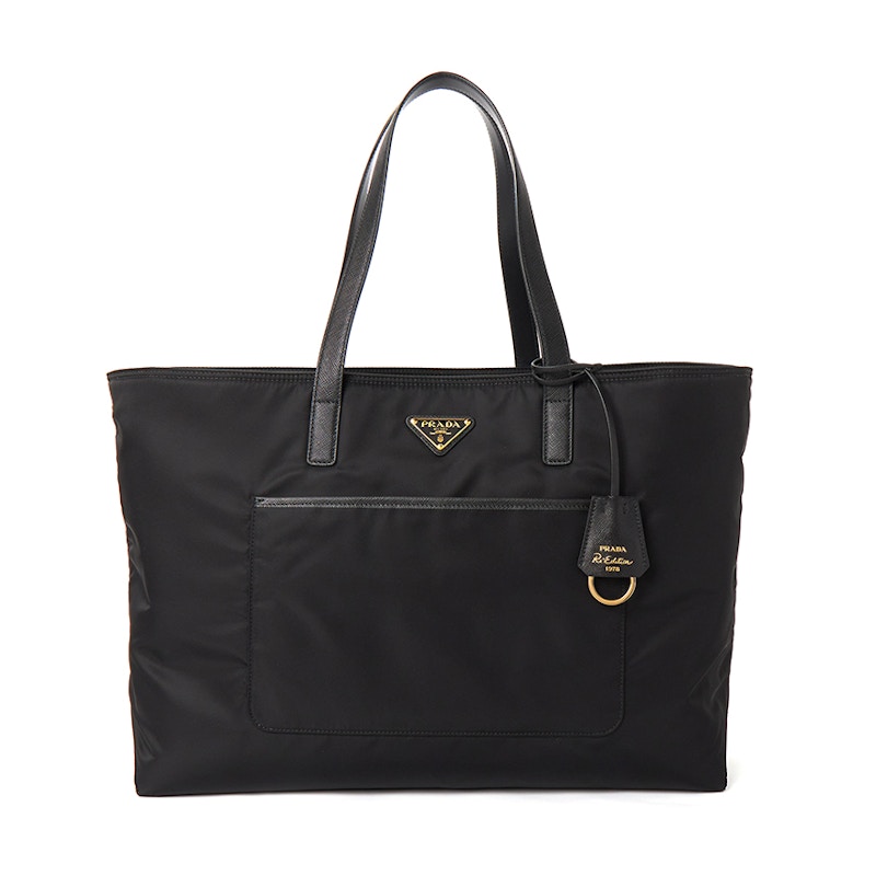 Prada Reedition 1978 Large Re-nylon Tote Zwart