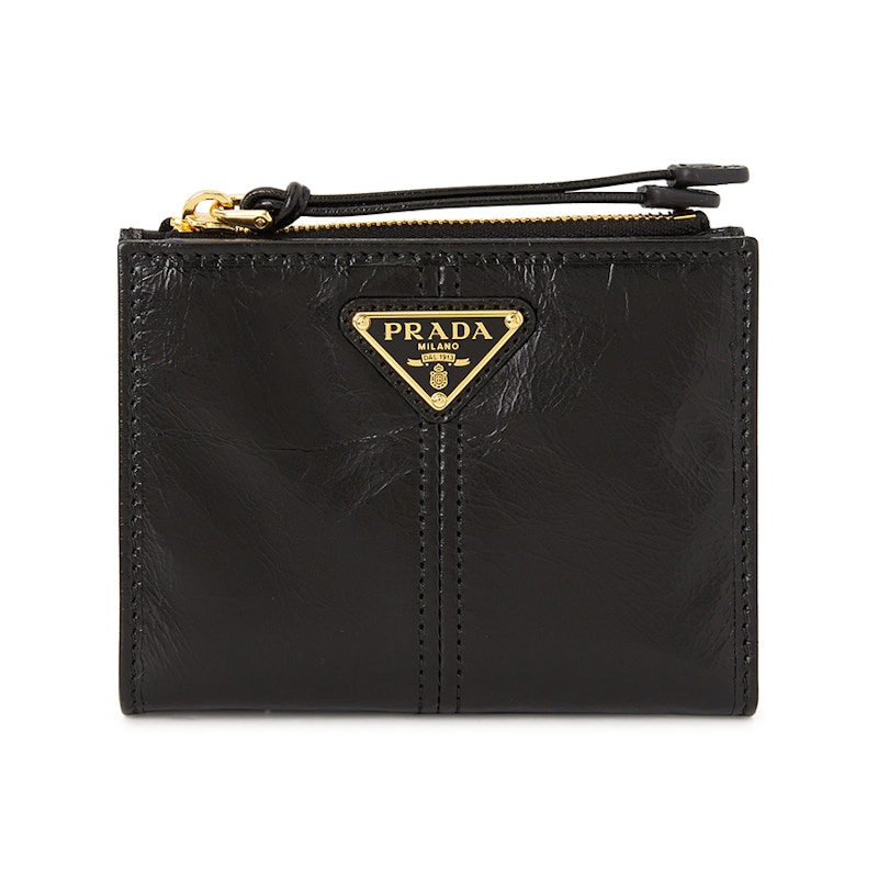 Prada Short Wallet Zwart