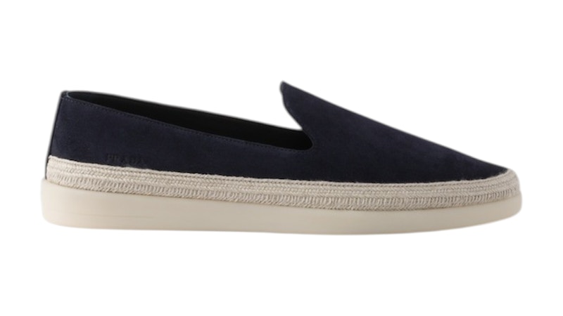 Prada Suede Loafer Blauw