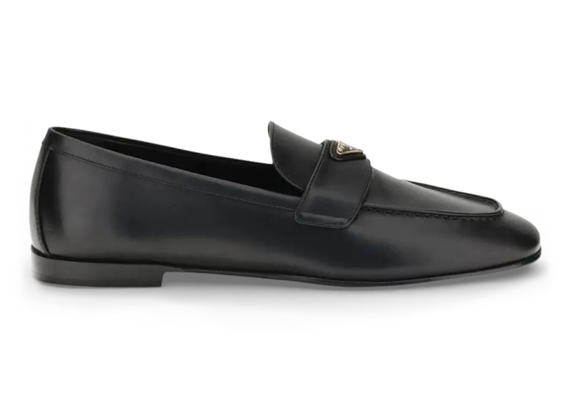 Prada Triangle Logo Loafer Zwart