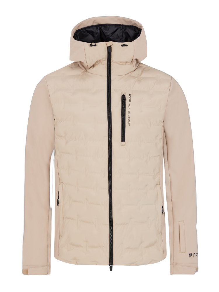 Protest Mens Prtmalmo Snowjacket Beige