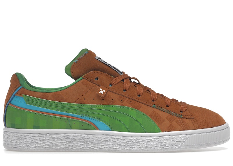 Puma Suede Minecraft Groen