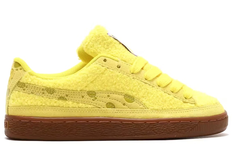 Puma Suede Spongebob Geel