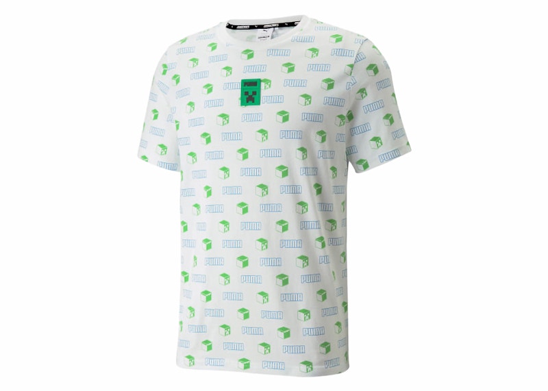 Puma x Minecraft AOP Tee Wit
