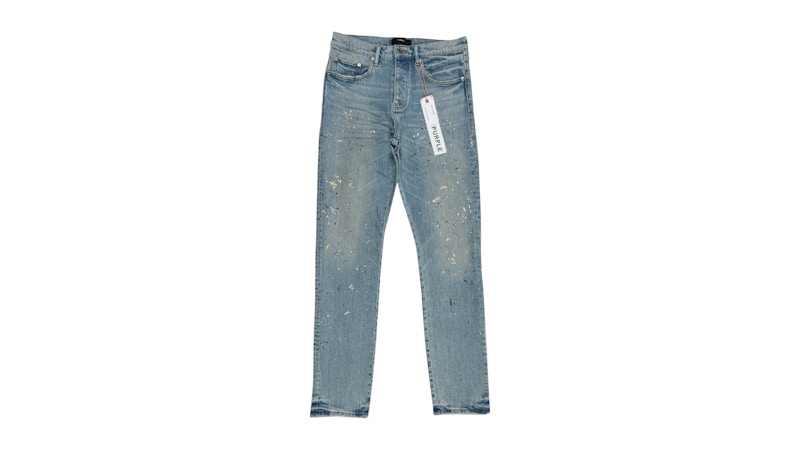 Brand P005-SQLG425 Sequin Splatter Paint Jeans Indigo