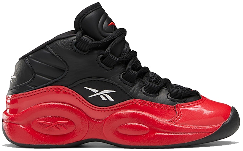 Reebok Question Mid 76ers Bred Zwart