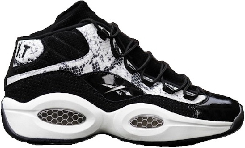 Reebok Question Mid Bait Snake GITD Zwart