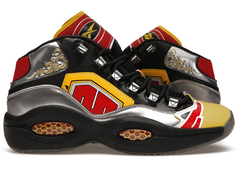 Reebok Question Mid Power Rangers Megazord Zilver